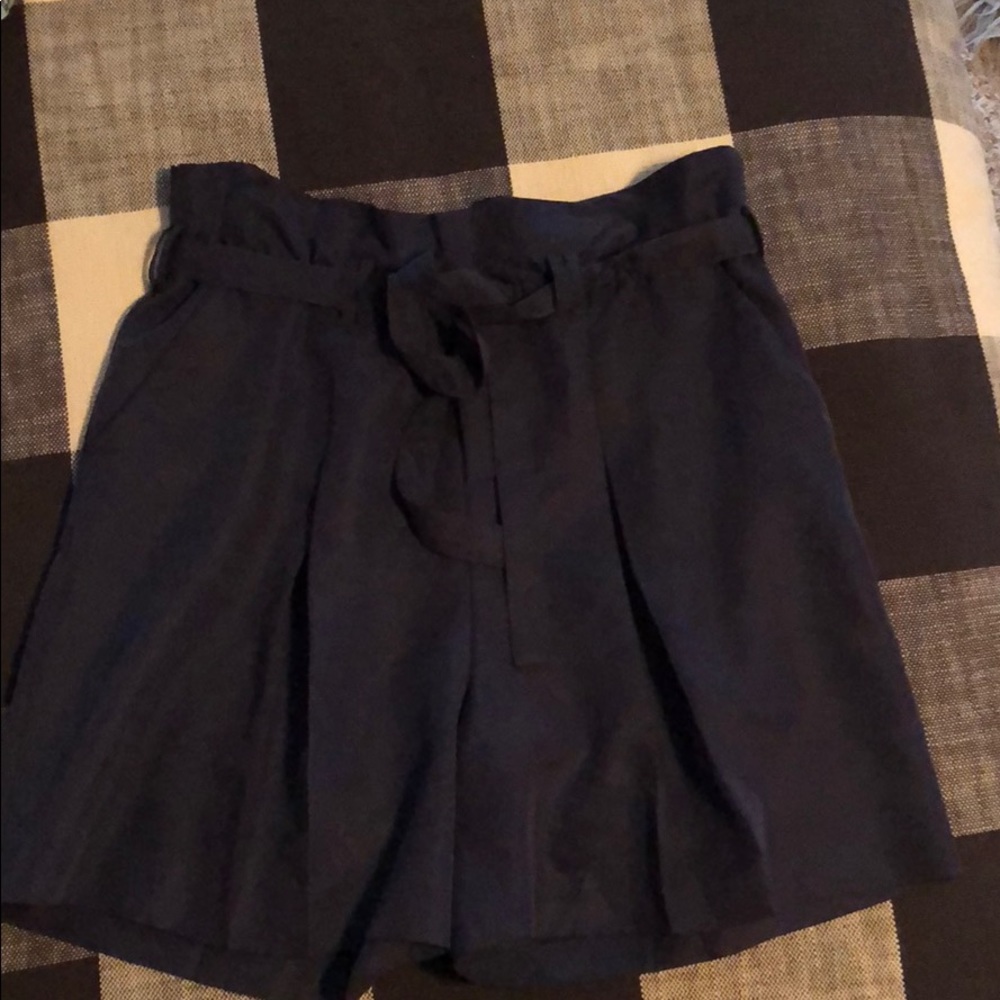 Silk high waisted shorts